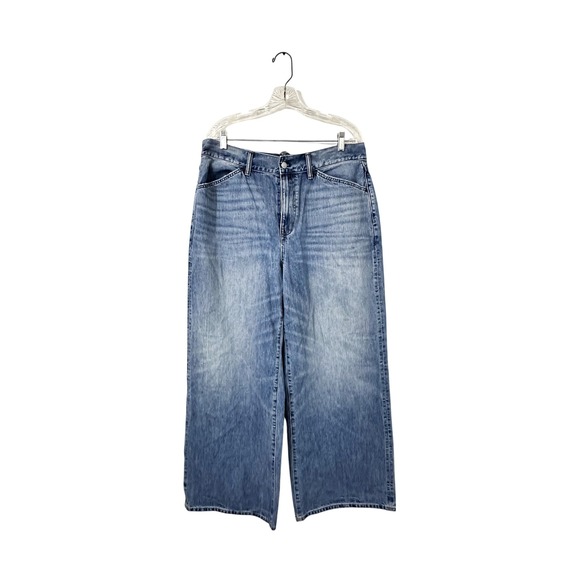 Madewell Denim - Madewell Denim Super Wide Leg Jeans Medium Wash Size‎ 32